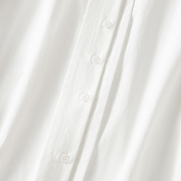 Buddha Stones Camicia casual da donna in cotone con revers in pizzo e maniche lunghe - image 22