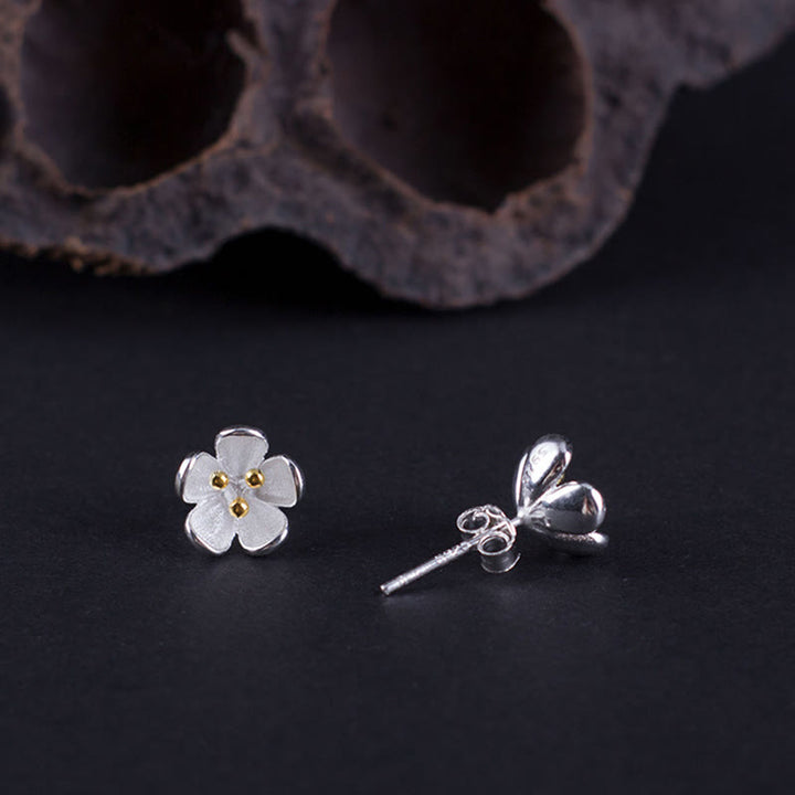 Buddha Stones in argento sterling 925 con stami dorati  - image 4