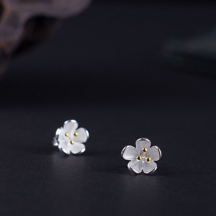 Buddha Stones in argento sterling 925 con stami dorati  - image 2
