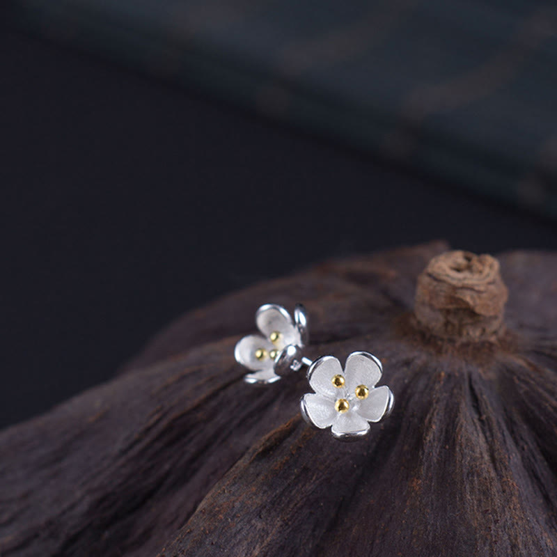 Buddha Stones in argento sterling 925 con stami dorati  - image 6