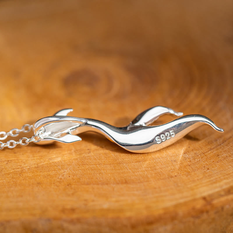 Collana con ciondolo portafortuna a forma di pesce koi dorato in argento sterling 925 Buddha Stones - image 8