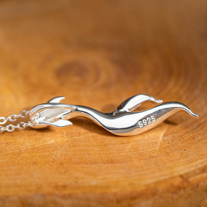 Collana con ciondolo portafortuna a forma di pesce koi dorato in argento sterling 925 Buddha Stones - image 8