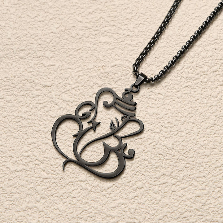 Collana con ciondolo di protezione in acciaio inossidabile Buddha Stones e elefante Ganesh - image 16