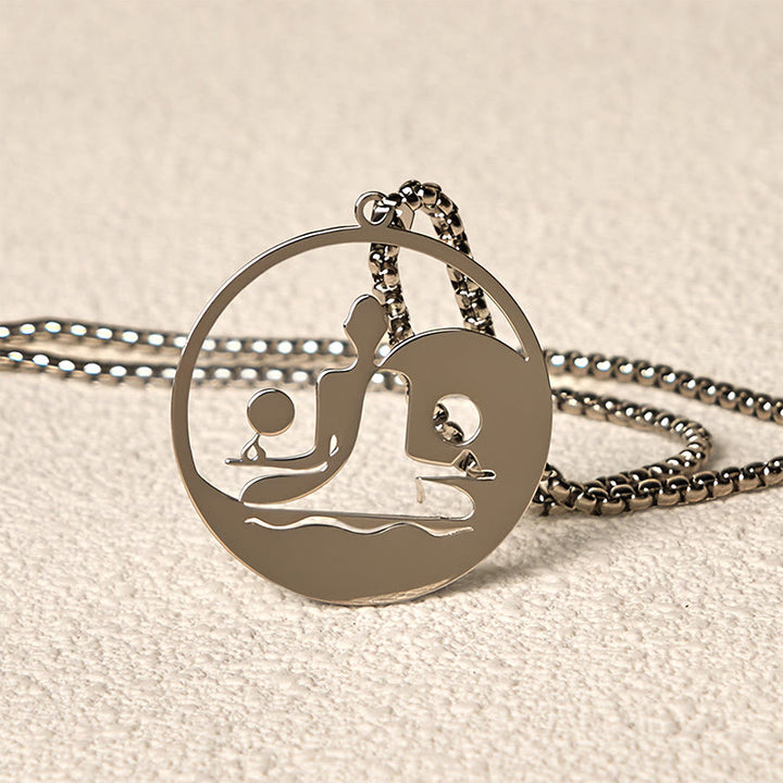 Collana con ciondolo in acciaio inossidabile con figura Buddha Stones di Buddha, design cavo - image 21