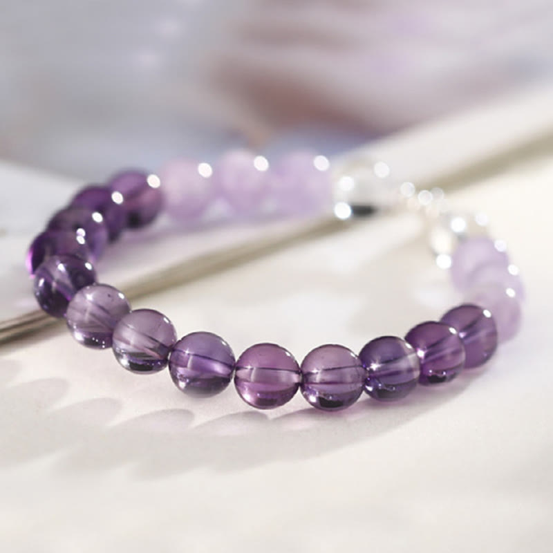 Bracciale portafortuna Buddha Stones, ametista, quarzo rosa e quarzo fragola - image 8