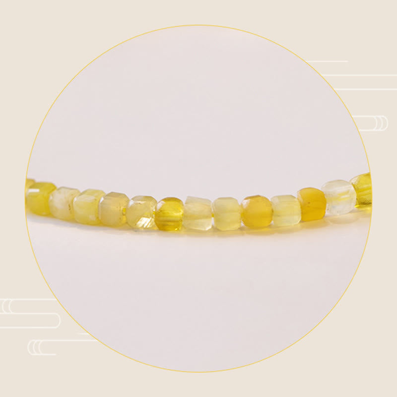 Braccialetto motivazionale con perline ultrasottili in opale naturale da 2 mm di Buddha Stones - image 8