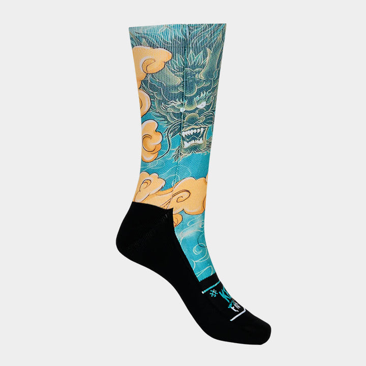 Calzini da uomo con motivo Buddha Stones Casual Dragon e nuvole di buon auspicio - image 7
