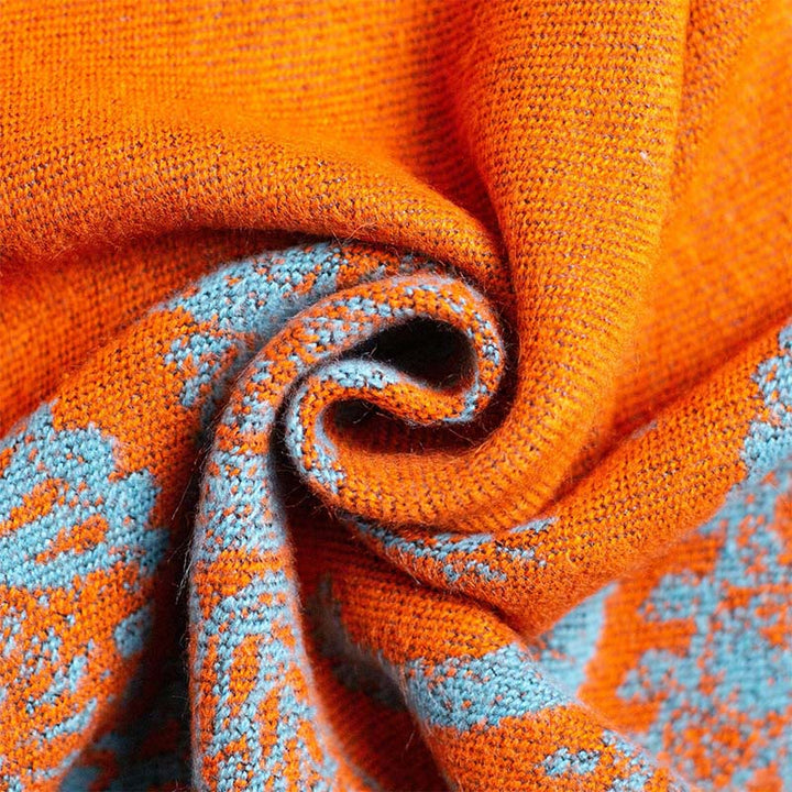 Scialle unisex con motivo paisley tibetano autunno inverno Buddha Stones - image 4