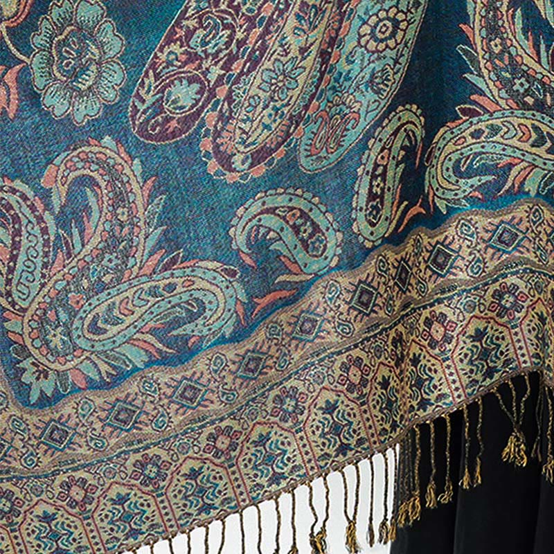 Buddha Stones con nappe e motivo floreale tibetano Paisley in stile bohémien - image 14