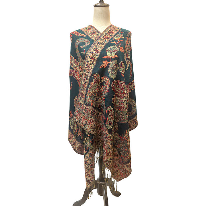 Buddha Stones con nappe e motivo floreale tibetano Paisley in stile bohémien - image 15