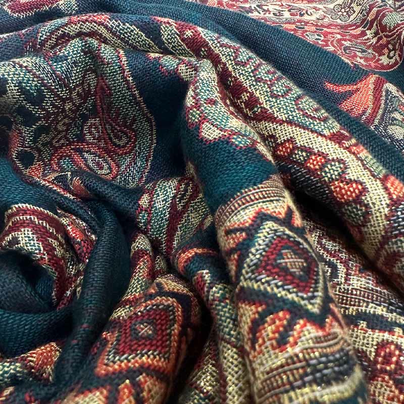 Buddha Stones con nappe e motivo floreale tibetano Paisley in stile bohémien - image 3