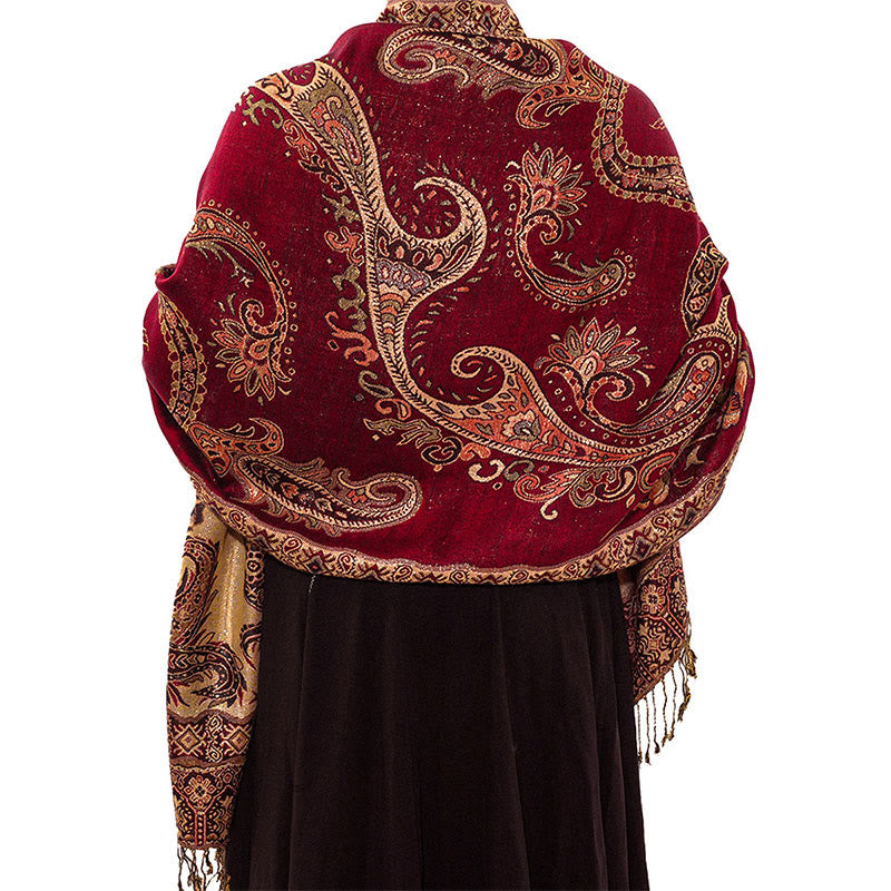Buddha Stones con nappe e motivo floreale tibetano Paisley in stile bohémien - image 10