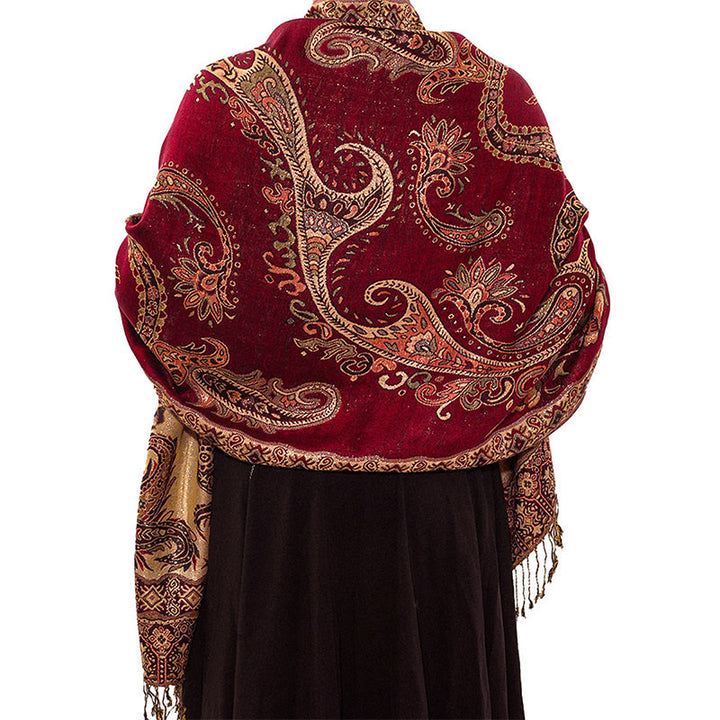 Buddha Stones con nappe e motivo floreale tibetano Paisley in stile bohémien - image 10