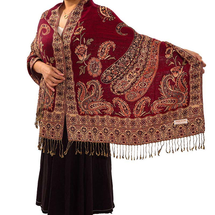 Buddha Stones con nappe e motivo floreale tibetano Paisley in stile bohémien - image 9