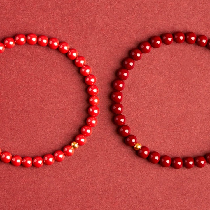 Bracciale di concentrazione in turchese cinabro Buddha Stones - image 4