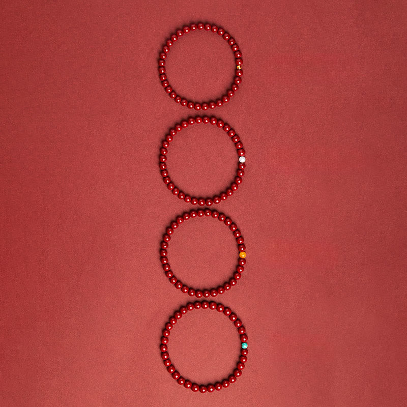 Bracciale di concentrazione in turchese cinabro Buddha Stones - image 7
