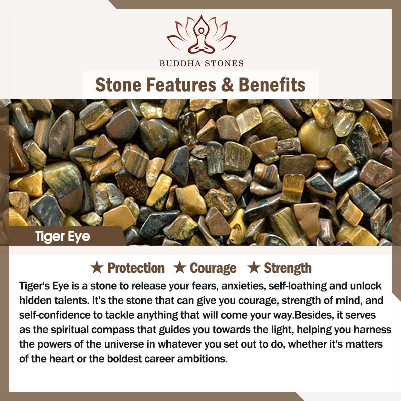 Braccialetto di corda con carta protettiva anti-ansia, Buddha Stones, ametista, occhio di tigre, quarzo rosa - image 4