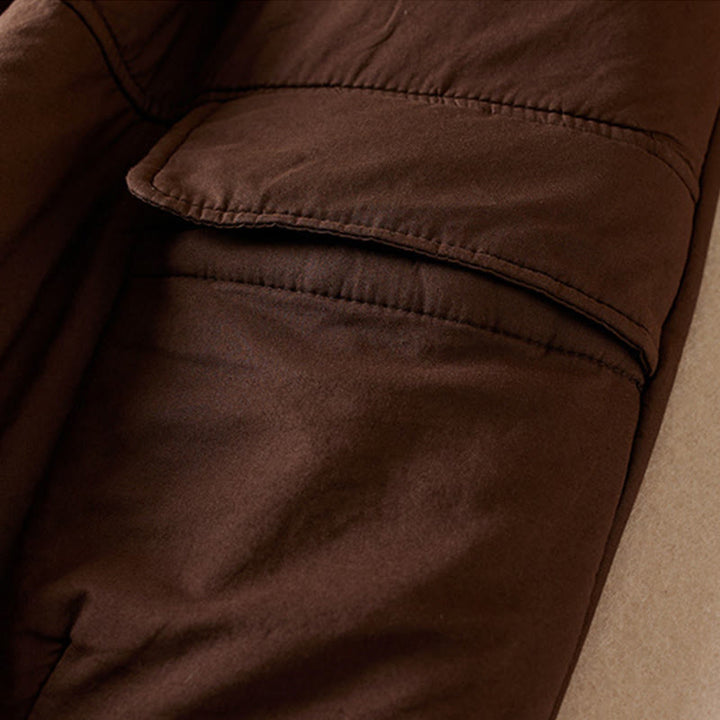 Pantaloni harem da donna in cotone spesso con tasche, imbottiti e semplici in cotone Buddha Stones - image 10