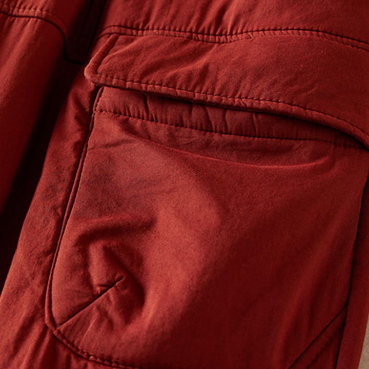 Pantaloni harem da donna in cotone spesso con tasche, imbottiti e semplici in cotone Buddha Stones - image 18