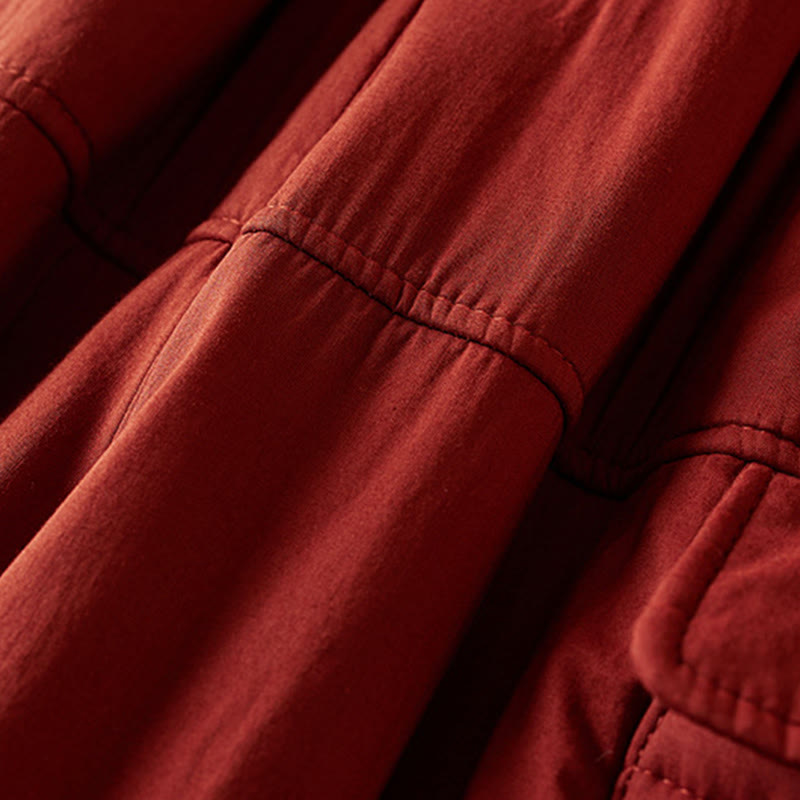 Pantaloni harem da donna in cotone spesso con tasche, imbottiti e semplici in cotone Buddha Stones - image 20