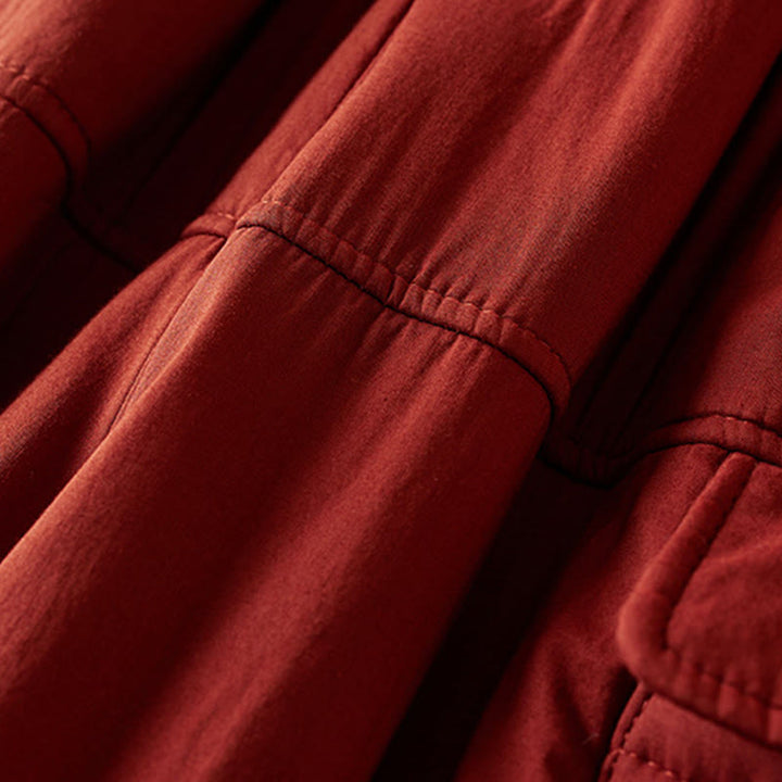 Pantaloni harem da donna in cotone spesso con tasche, imbottiti e semplici in cotone Buddha Stones - image 20