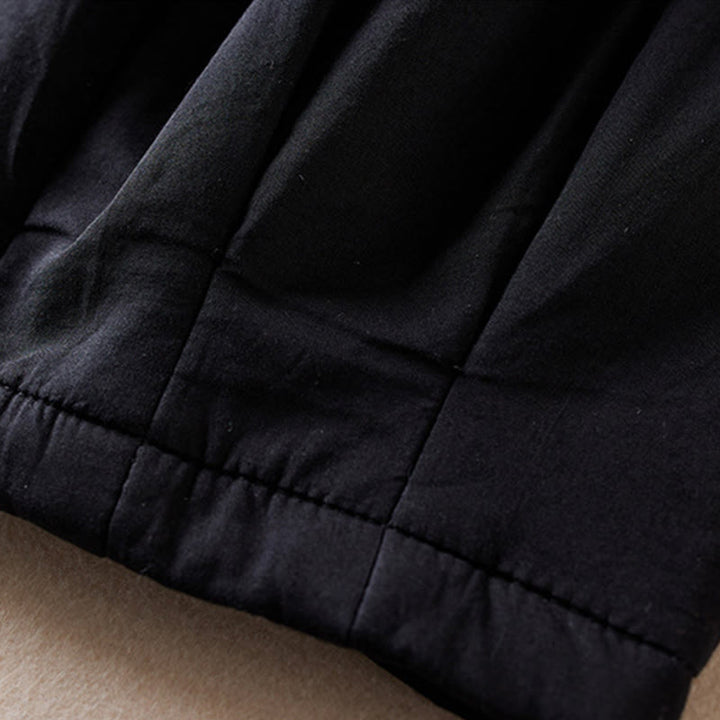 Pantaloni harem da donna in cotone spesso con tasche, imbottiti e semplici in cotone Buddha Stones - image 25