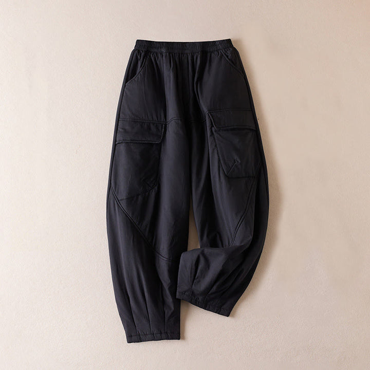 Pantaloni harem da donna semplici con tasche e stampa Buddha Stones - Nero - US8-10, UK/AU12-14, EU40-42 (2XL) - image 22