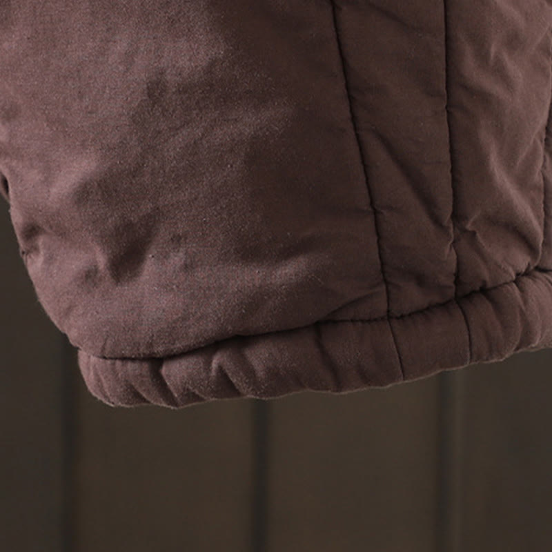 Pantaloni harem da donna in cotone imbottito caldo e semplice con tasche Buddha Stones - image 11