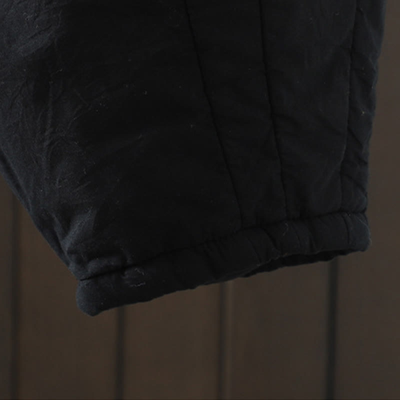 Pantaloni harem da donna in cotone imbottito caldo e semplice con tasche Buddha Stones - image 16