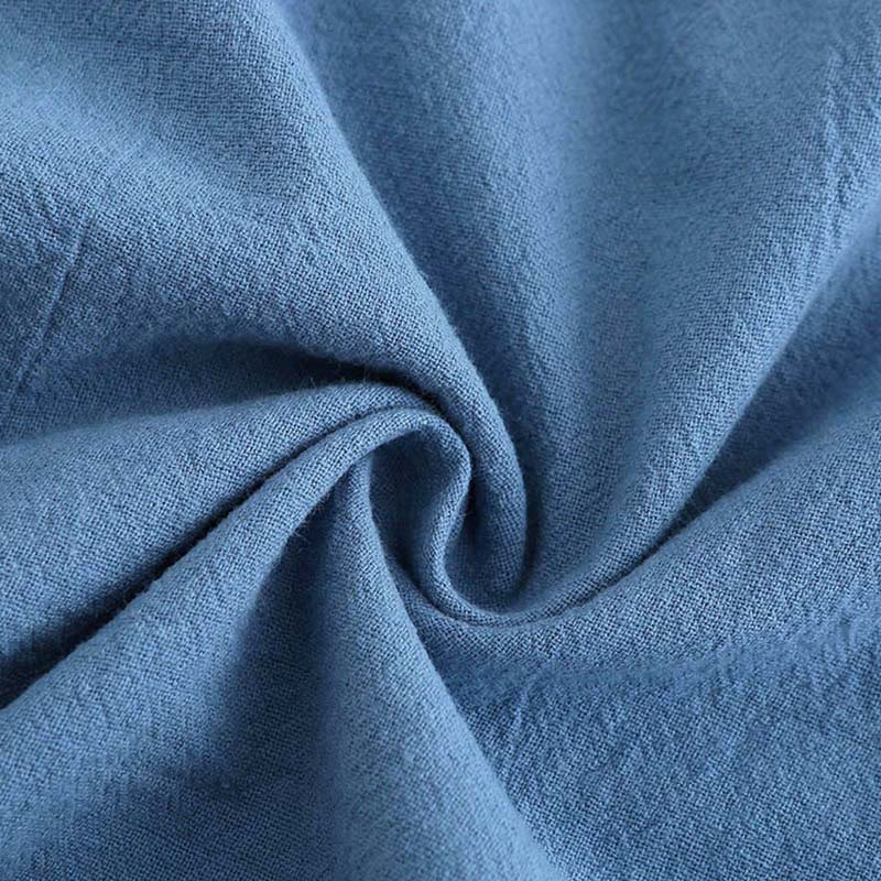 Buddha Stones 2 pezzi camicia a maniche lunghe con tasche pantaloni con coulisse meditazione cotone lino abbigliamento da donna set - image 22