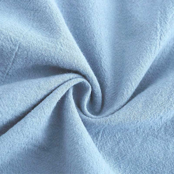 Buddha Stones 2 pezzi camicia a maniche lunghe con tasche pantaloni con coulisse meditazione cotone lino abbigliamento da donna set - image 28