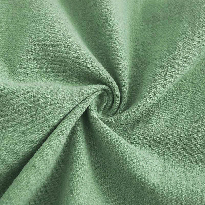 Buddha Stones 2 pezzi camicia a maniche lunghe con tasche pantaloni con coulisse meditazione cotone lino abbigliamento da donna set - image 46