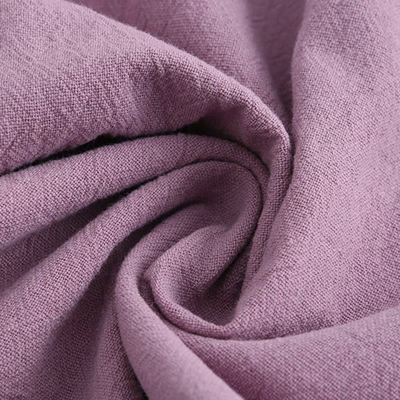 Buddha Stones 2 pezzi camicia a maniche lunghe con tasche pantaloni con coulisse meditazione cotone lino abbigliamento da donna set - image 58