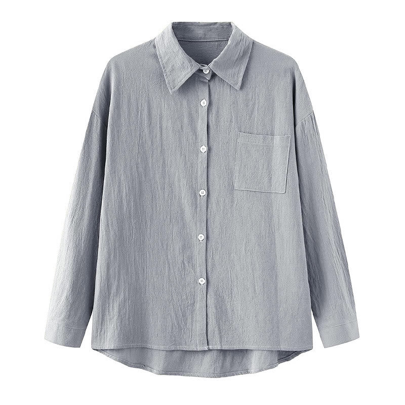 Buddha Stones 2 pezzi camicia a maniche lunghe con tasche pantaloni con coulisse meditazione cotone lino abbigliamento da donna set - image 50