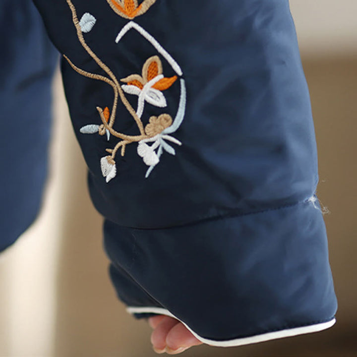 Giacca da donna in cotone imbottito con maniche lunghe e tasche Buddha Stones - image 9