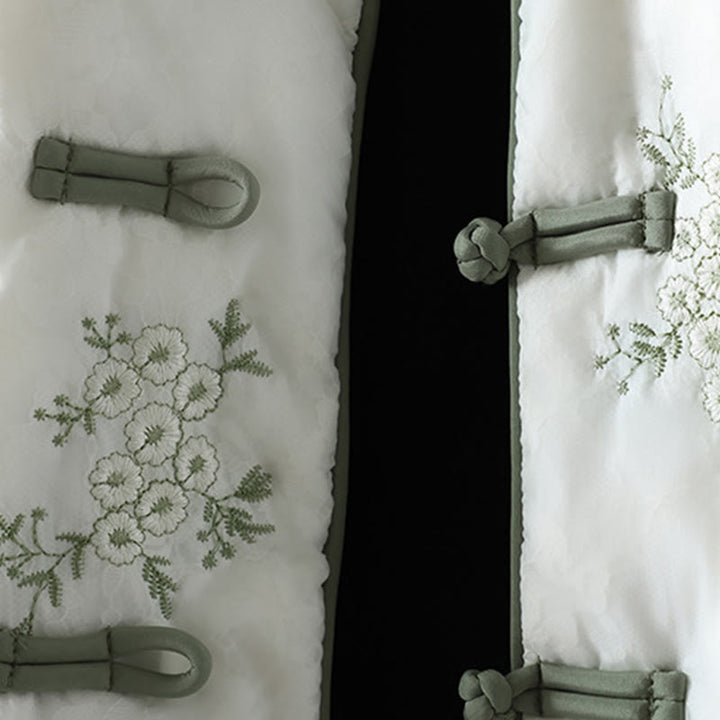 Giacca da donna con tasche, maniche lunghe, bottoni a rana e Buddha Stones - image 7