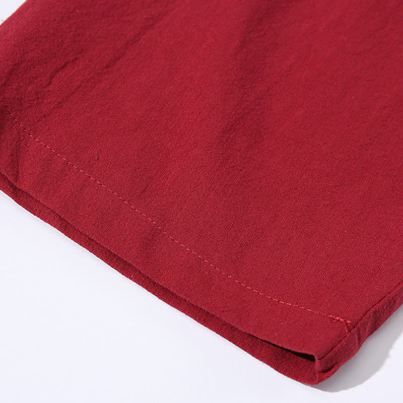Giacca kimono da uomo con maniche a tre quarti, aperta sul davanti, tinta unita, con lacci Buddha Stones - image 13