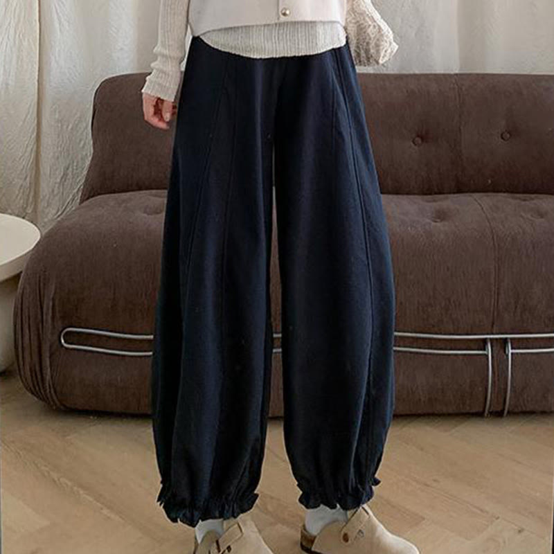 Pantaloni Bud da donna con coulisse e tasche, tinta unita , Buddha Stones - image 11