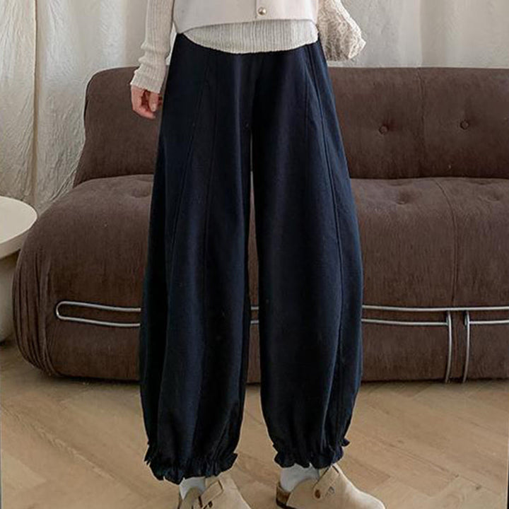 Pantaloni Bud da donna con coulisse e tasche, tinta unita , Buddha Stones - image 11