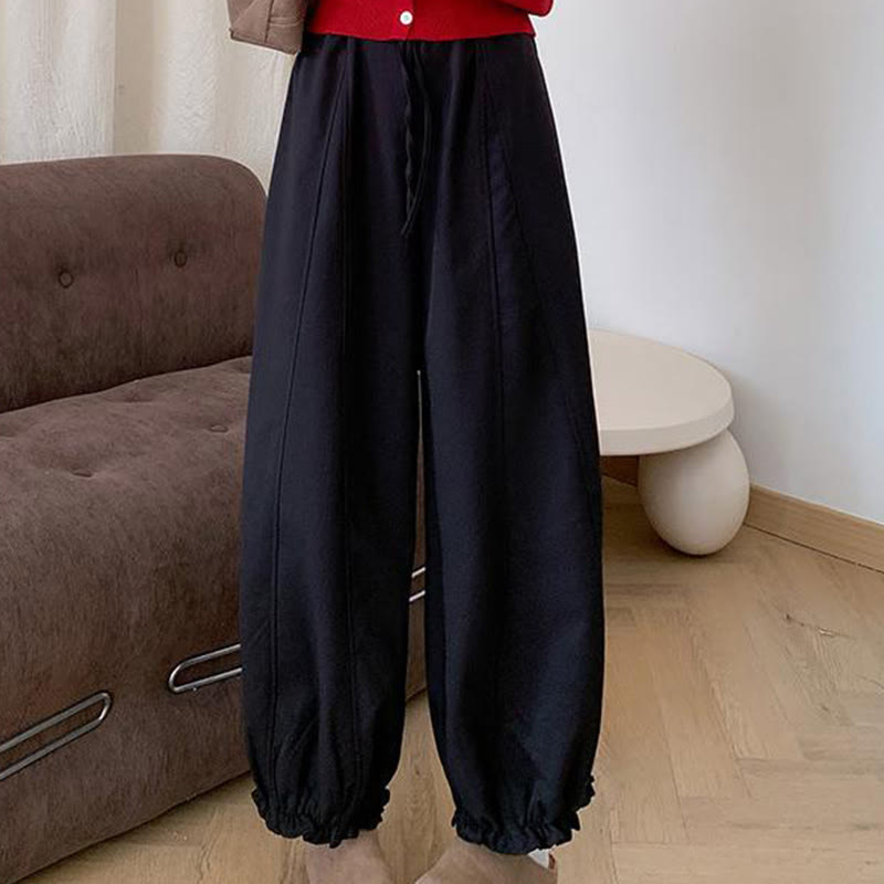 Pantaloni Bud da donna con coulisse e tasche, tinta unita , Buddha Stones - image 13