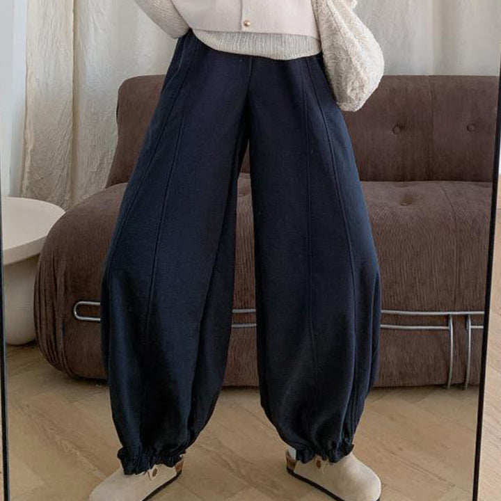 Pantaloni Bud da donna con coulisse e tasche, tinta unita , Buddha Stones - image 15