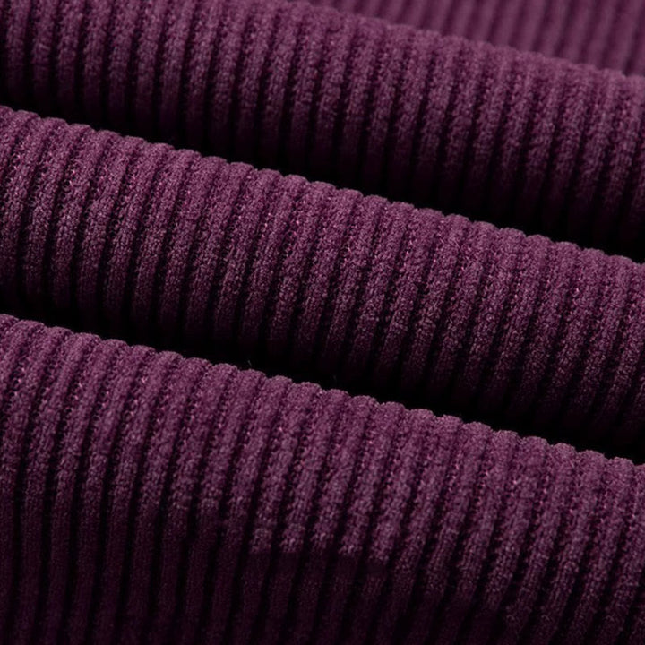 Pantaloni larghi da donna in velluto a coste di cotone con tasche e gamba dritta invernale Buddha Stones - image 9