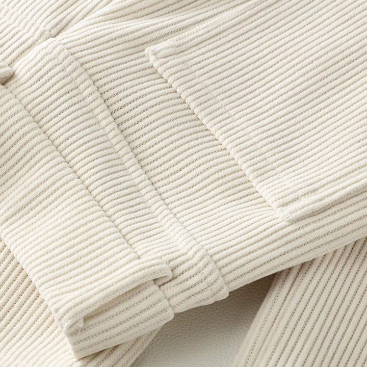 Pantaloni larghi da donna in velluto a coste di cotone con tasche e gamba dritta invernale Buddha Stones - image 3