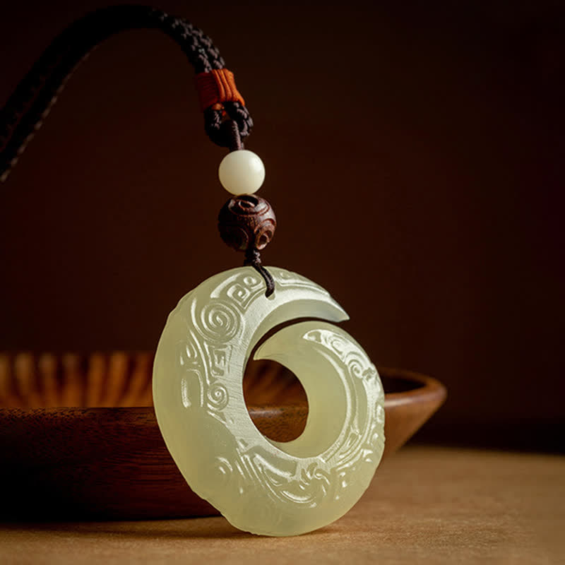 Collana con Buddha Stones, ciondolo in pietra di pace, ciondolo in pietra di giada, ciondolo in pietra di sandalo rosso, ciondolo in pietra di cinabro, ciondolo in pietra di agata, ciondolo in pietra di fortuna