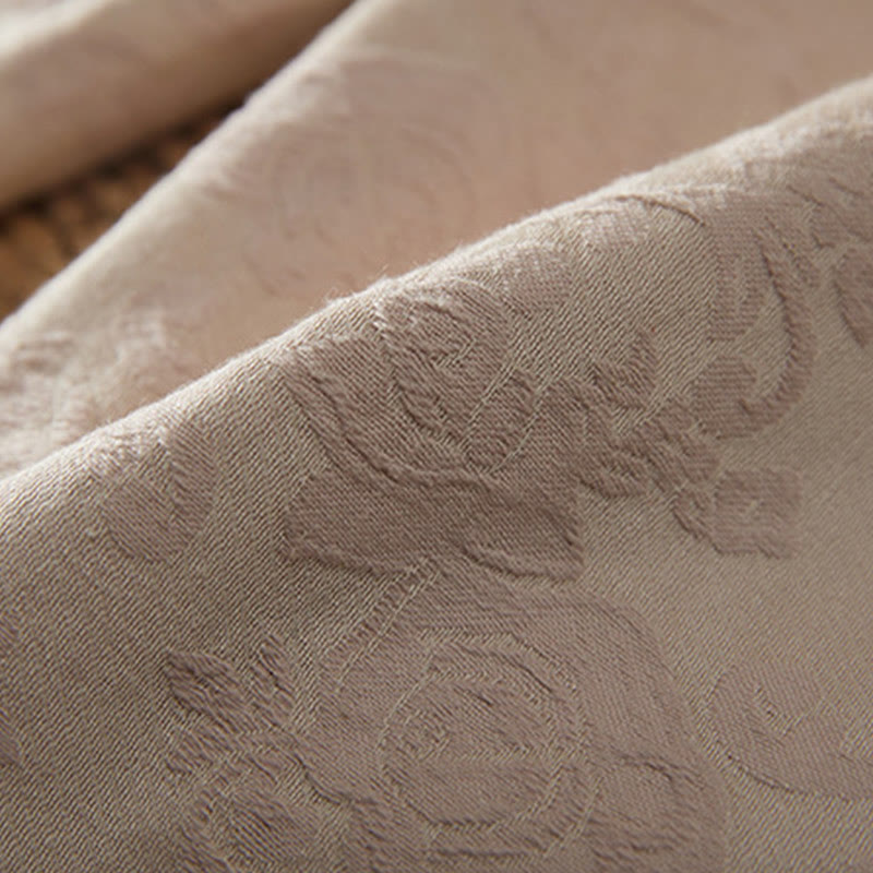 Pantaloni da donna in cotone a gamba larga con tasche, modello jacquard termico invernale Buddha Stones - image 11