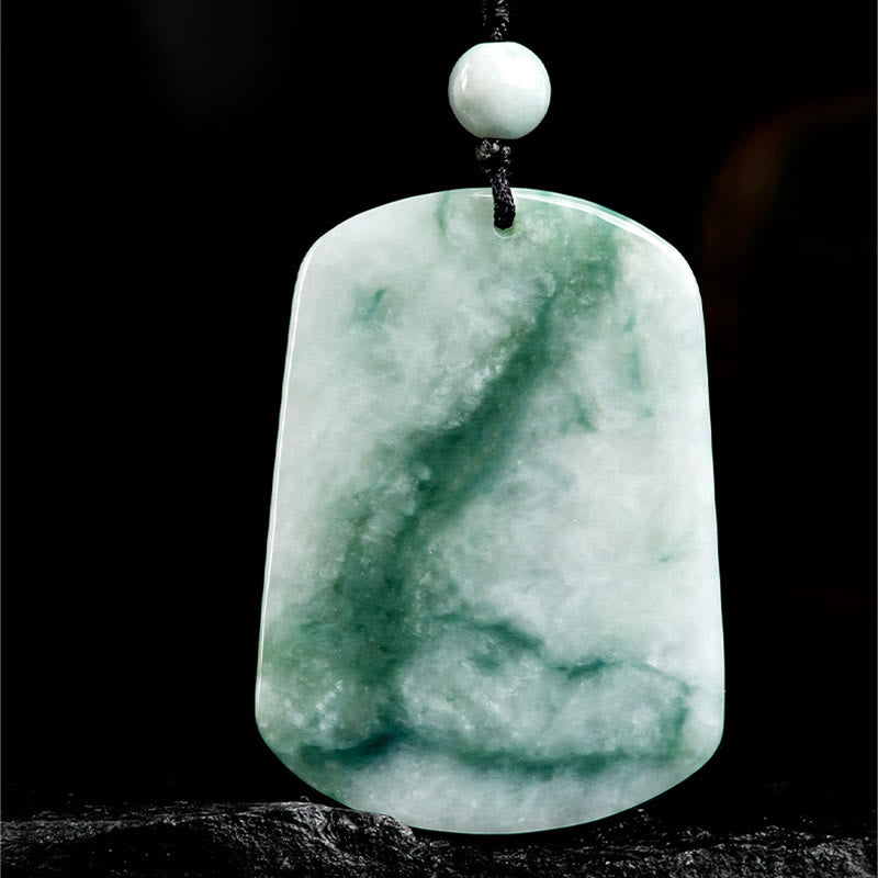Collana con ciondolo in corda con abbondanza di giada dell'anno del cavallo Buddha Stones - image 2