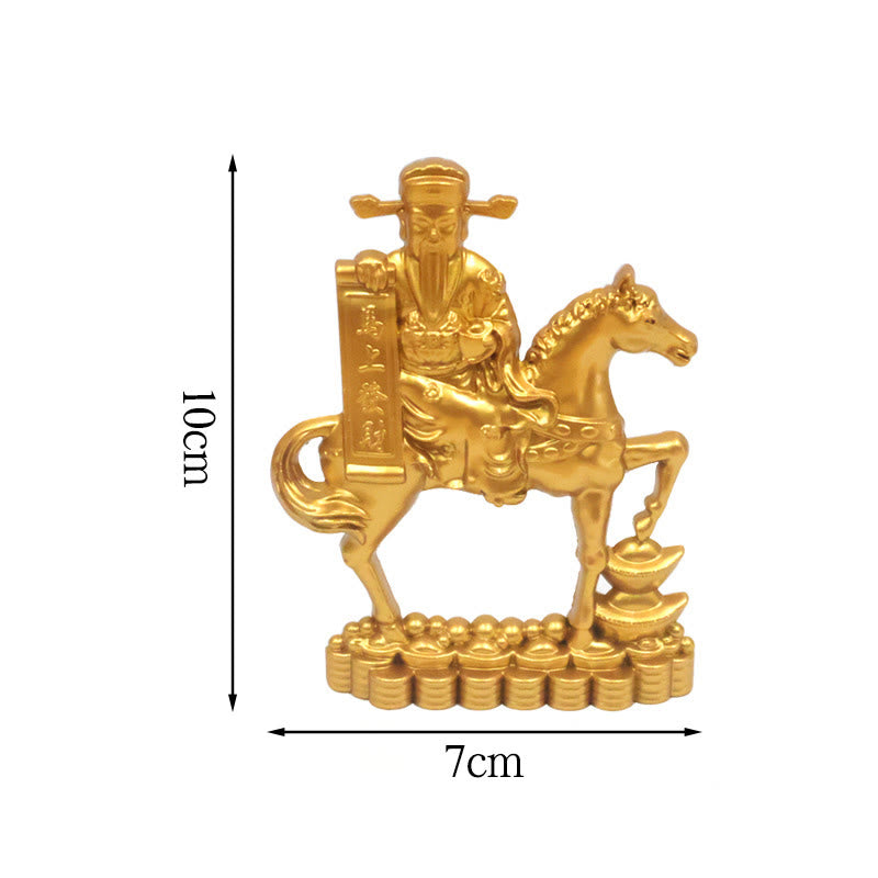 Buddha Stones Zodiaco cinese Anno del cavallo Attraggono fortuna prosperità Decorazione della casa - Cavallo Dio della ricchezza 7*10cm - image 16