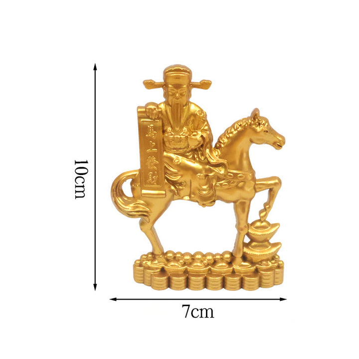 Buddha Stones Zodiaco cinese Anno del cavallo Attraggono fortuna prosperità Decorazione della casa - Cavallo Dio della ricchezza 7*10cm - image 16
