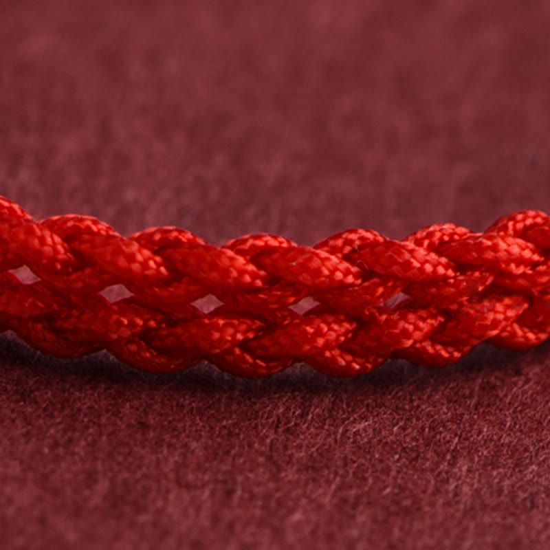 Buddha Stones Anno del Cavallo Argento Sterling 999 Monete di Rame Corda della Fortuna Braccialetto Intrecciato Cavigliera - image 13