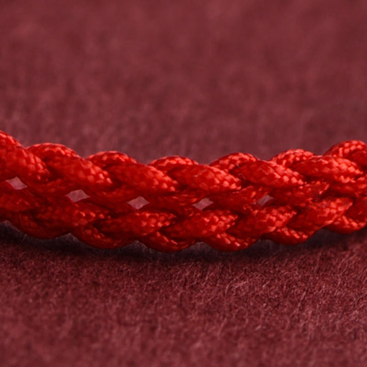 Buddha Stones Anno del Cavallo Argento Sterling 999 Monete di Rame Corda della Fortuna Braccialetto Intrecciato Cavigliera - image 13